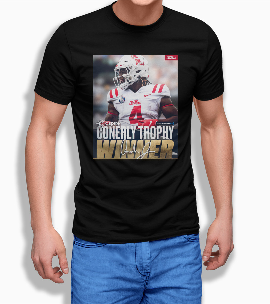 C Spire Conerly Trophy Winner Ole Miss Quinshon Judkins T-Shirt