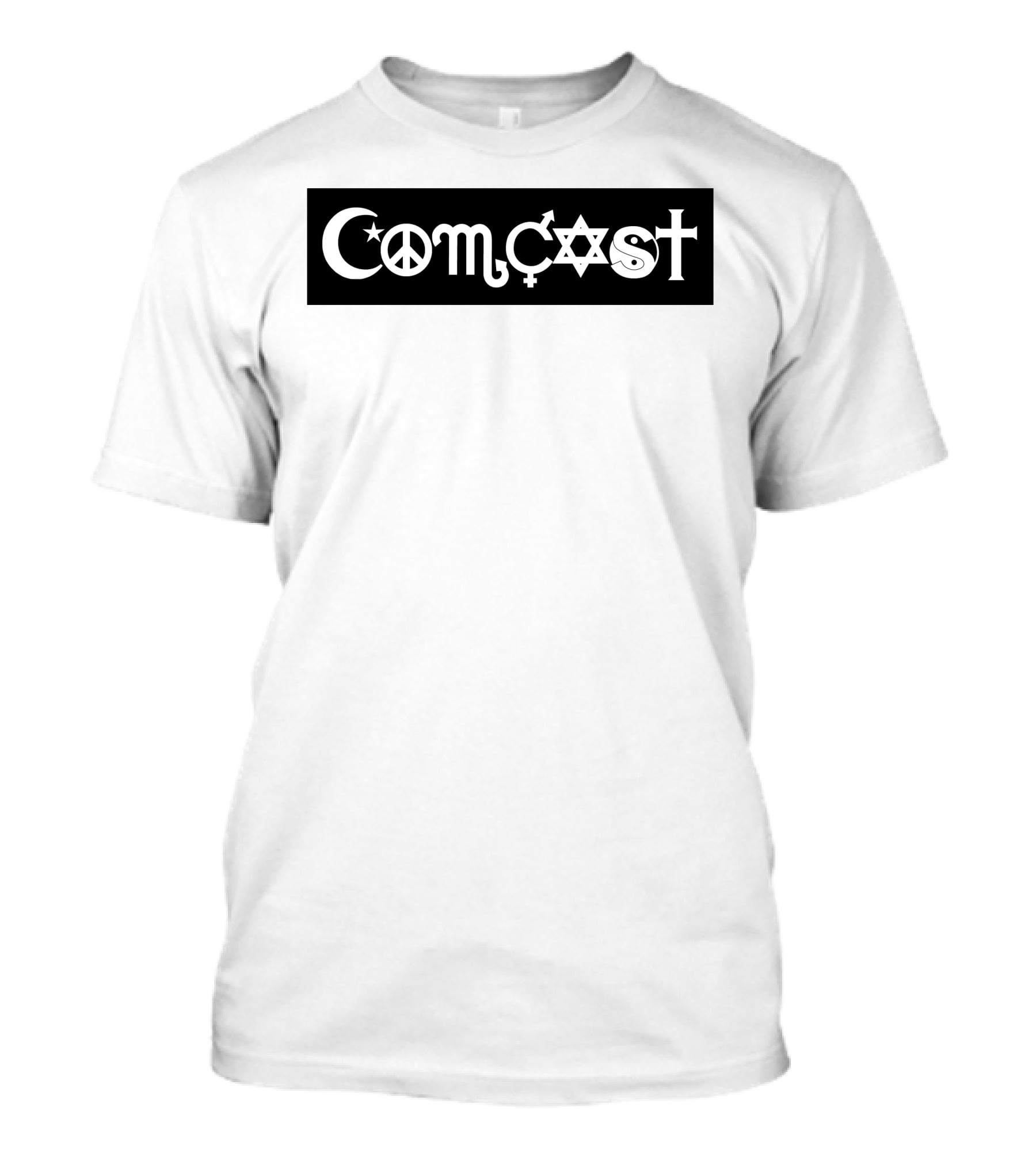 Comcast Peace Coexist Bumper Sticker T-Shirt