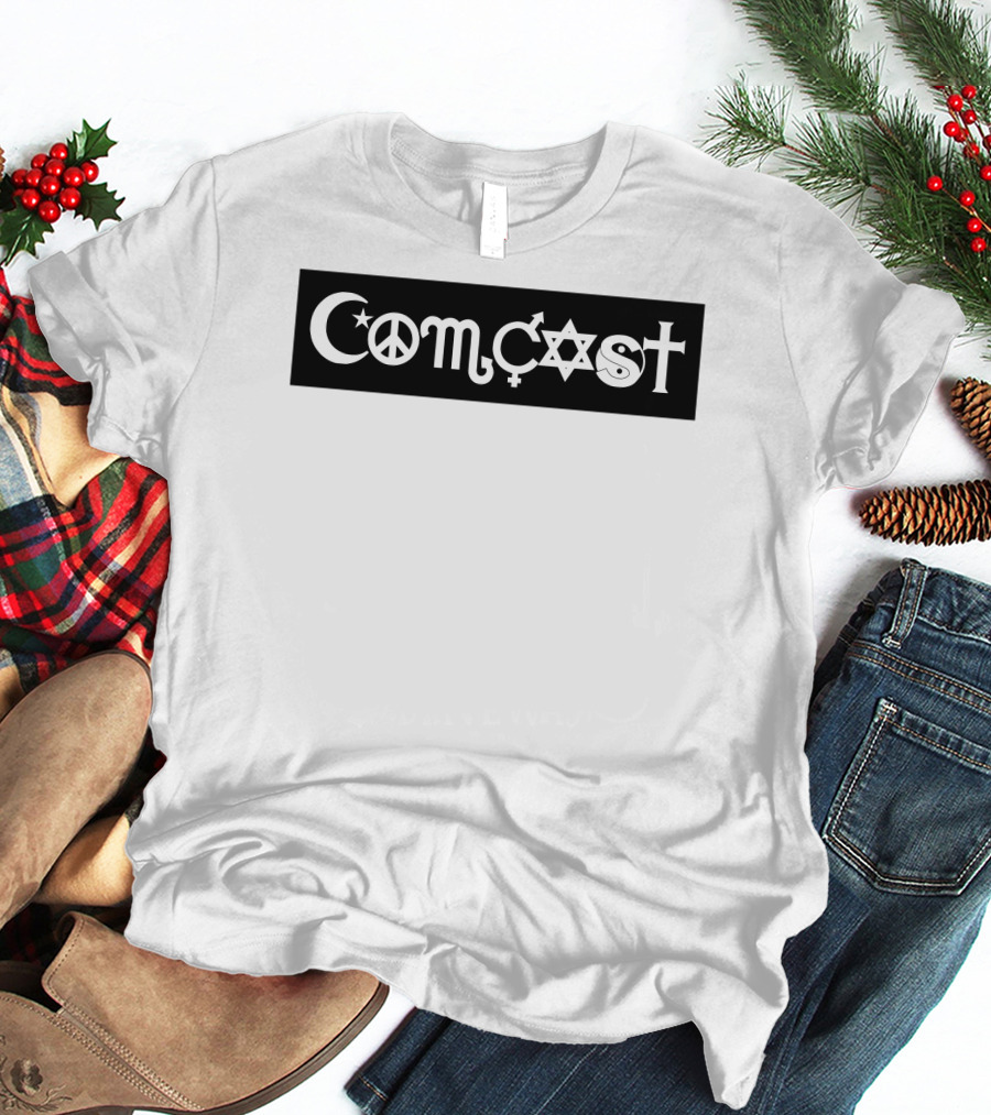 Comcast Peace Coexist Bumper Sticker T-Shirt