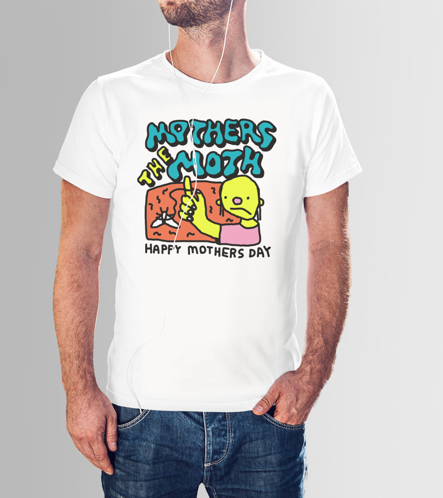 Mothers The Moth Cartoon Character Happy Mothers Day T-Shirt