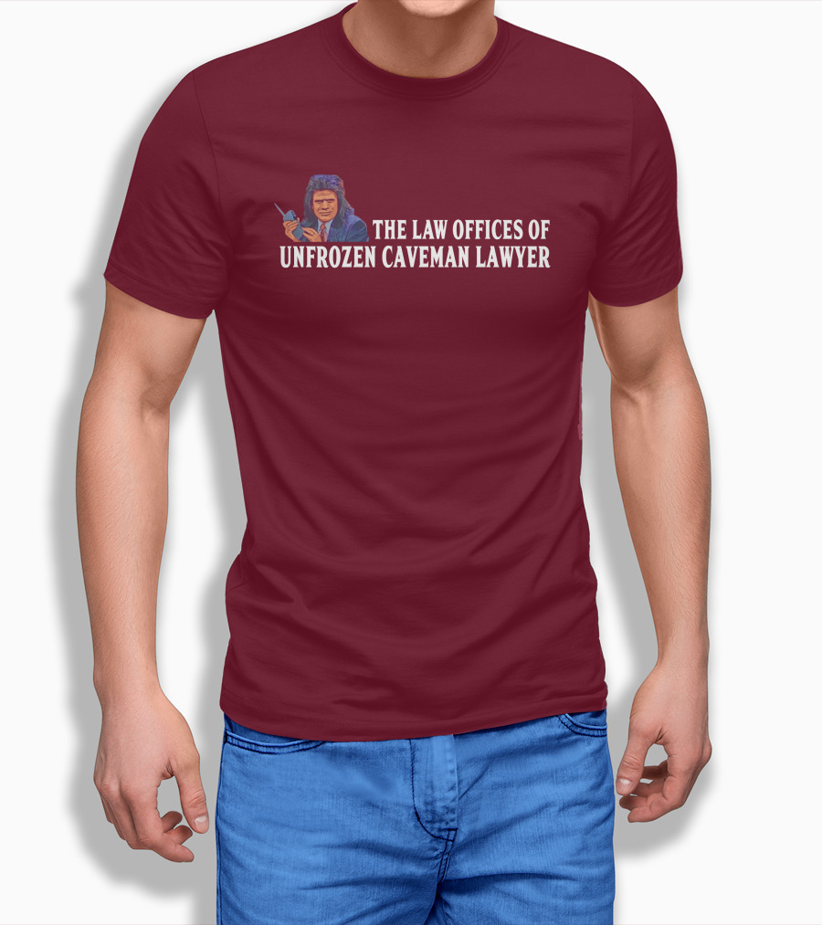 The Law Offices Of Unfrozen Caveman Lawyer Phil Hartman SNL Character Retro T-Shirt