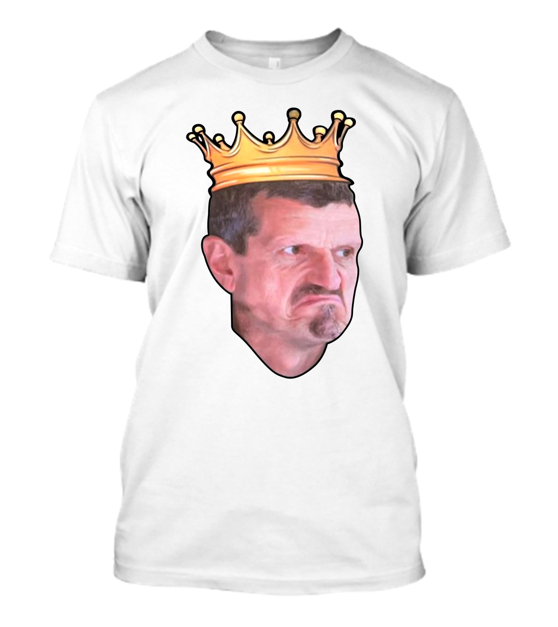 Haas F1 Team Bahrain GP Guenther Steiner King Crown T-Shirt
