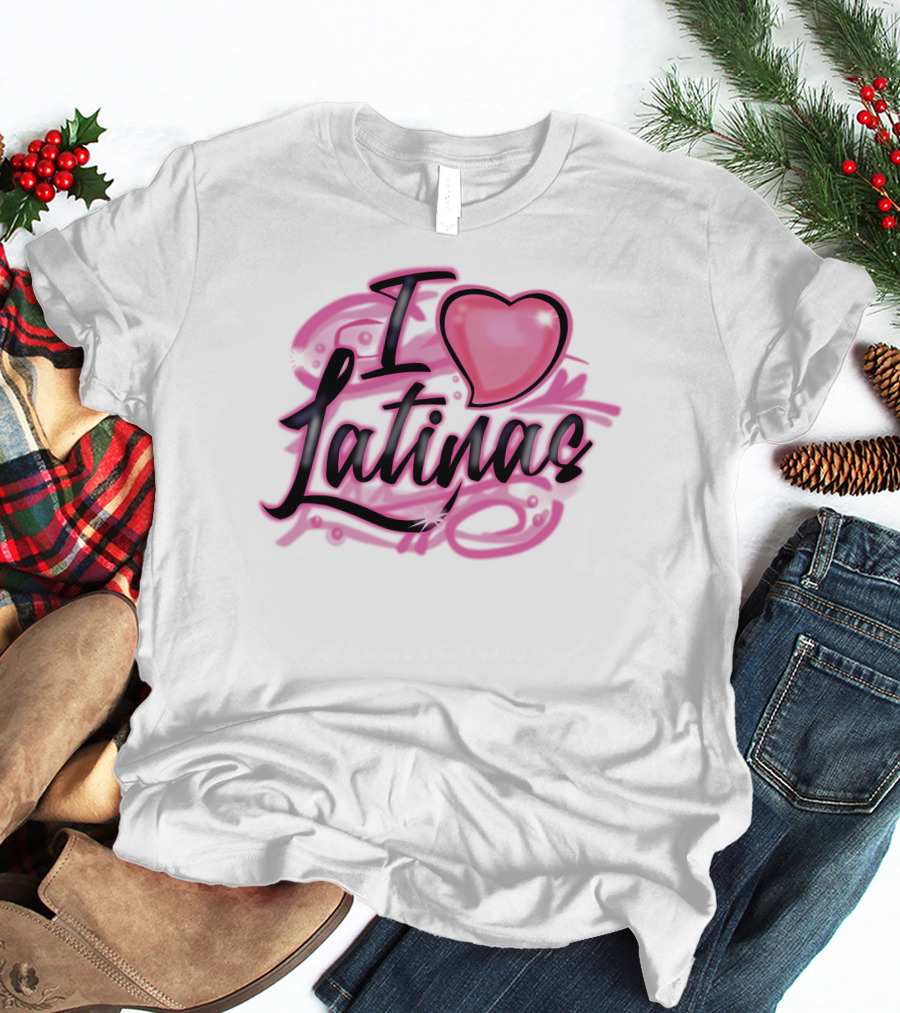 Imdope Shop I Love Latinas Glaive Heart T-Shirt