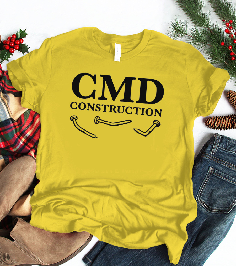 CMD Construction Nails Dude Dad Shop T-Shirt