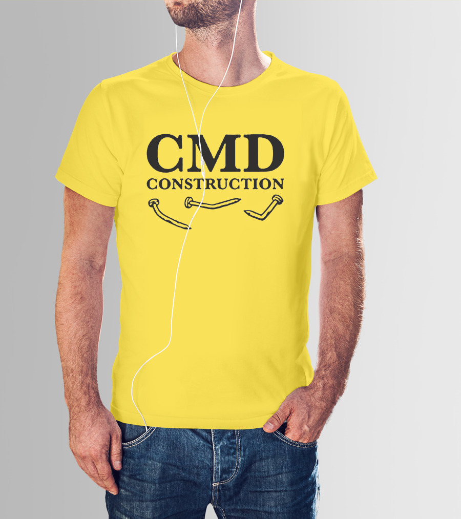 CMD Construction Nails Dude Dad Shop T-Shirt