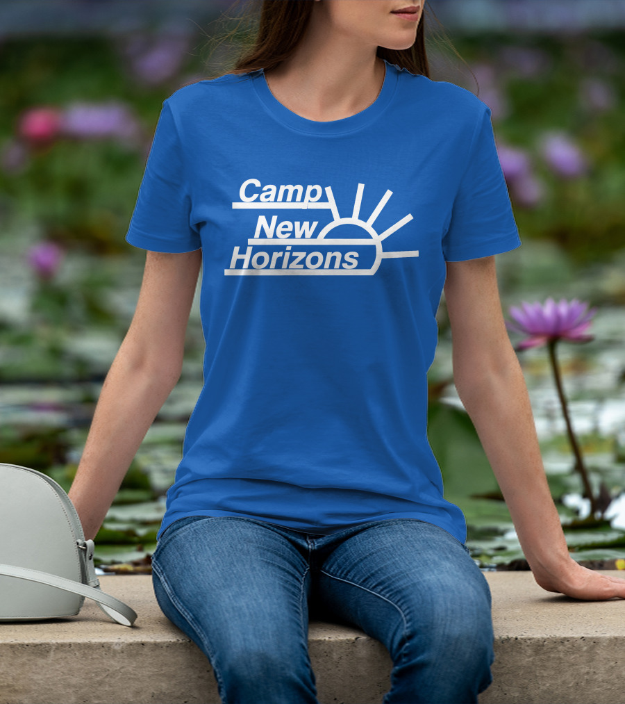 Camp New Horizons Camper Sunrise T-Shirt