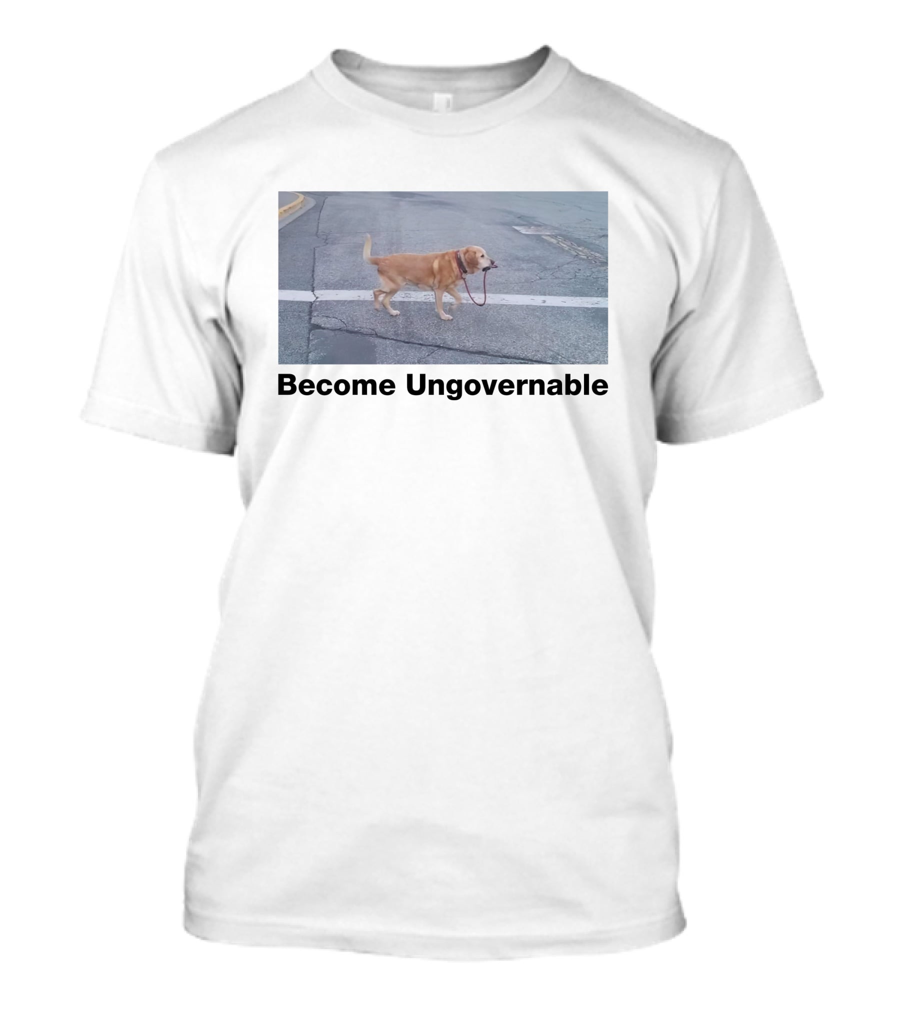 Become Ungovernable Dog Leading Walk T-Shirt