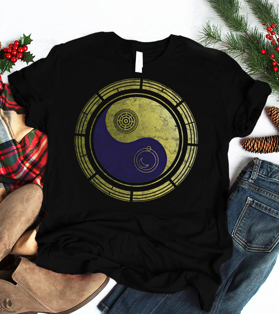 Dimension 20 Yin Yang Symbol With Intricate Circular T-Shirt