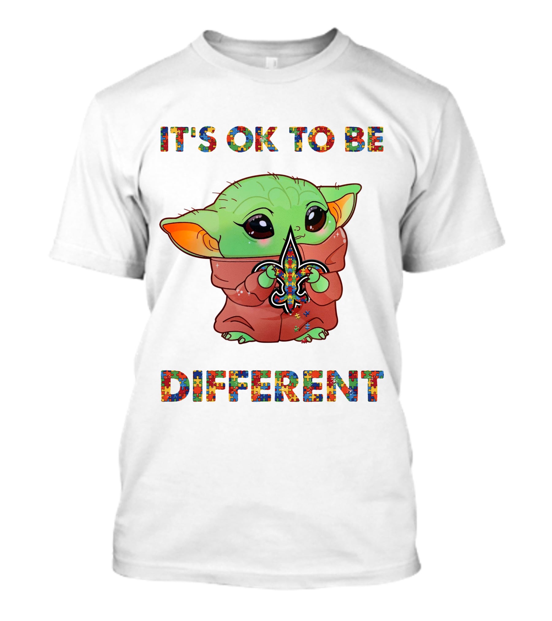 It's Ok To Be Different New Orleans Saints Baby Alien Fleur-De-Lis T-Shirt