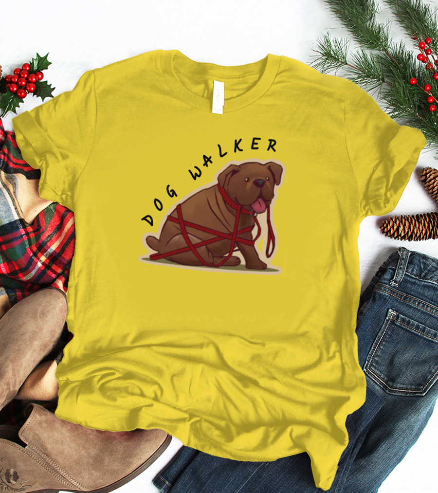 Dwight's Dog Walker Dead By Daylight Puppy Leash Wrapped T-Shirt