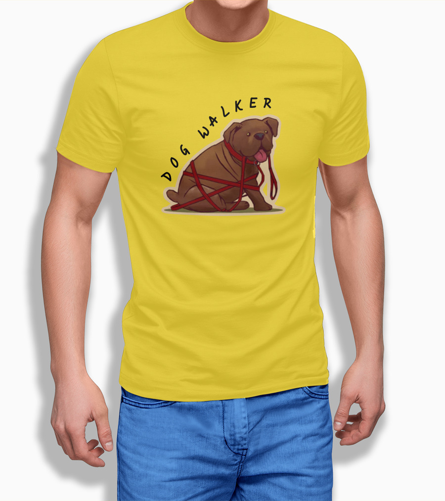 Dwight's Dog Walker Dead By Daylight Puppy Leash Wrapped T-Shirt