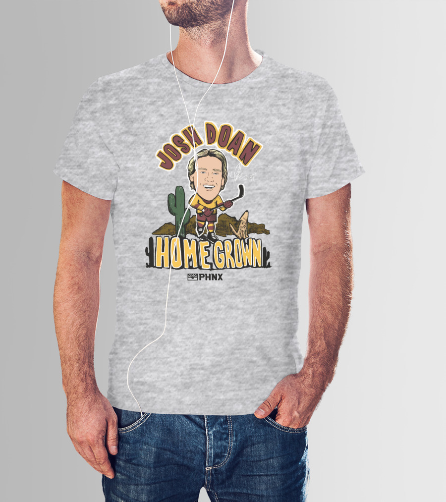 Josh Doan Homegrown PHNX Cactus Desert Hockey T-Shirt