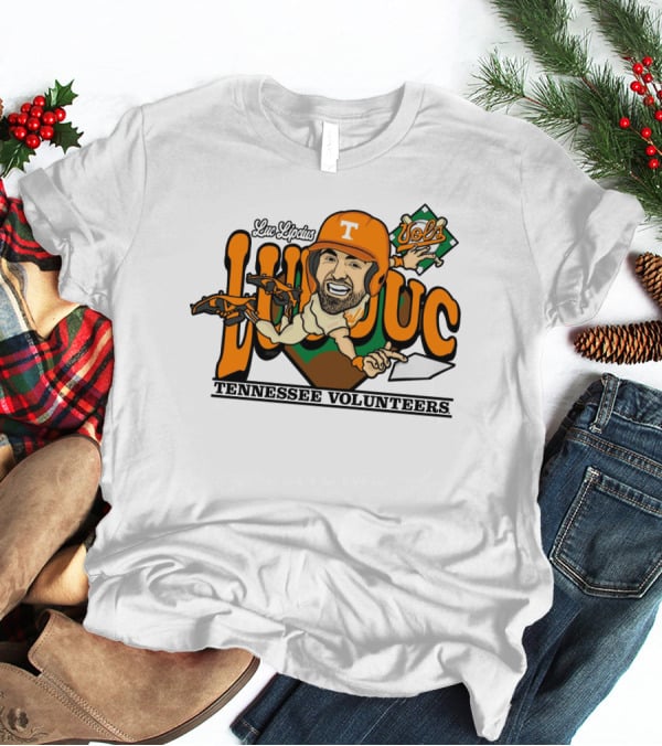 Luc Lipcius Vols Tennessee Volunteers Baseball Caricature T-Shirt