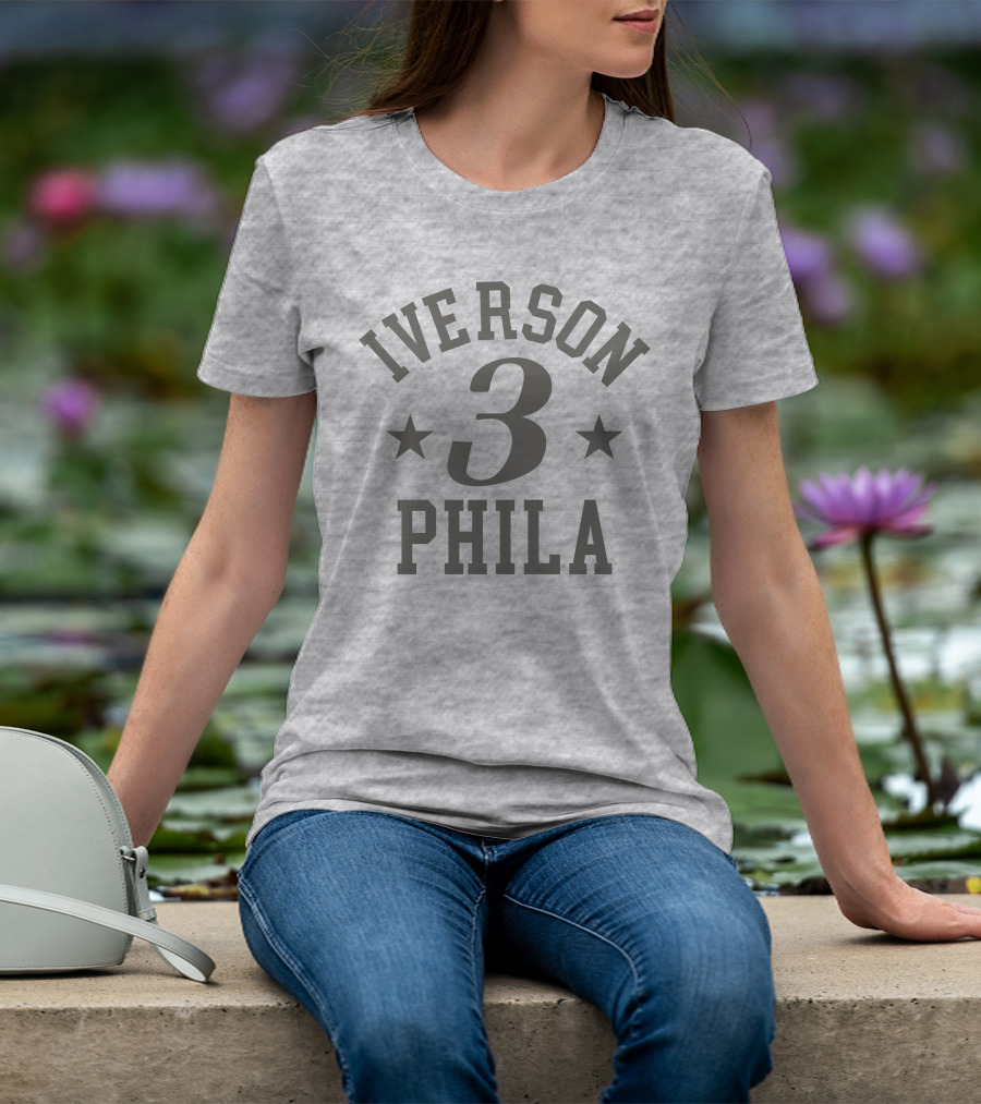 Iverson 3 Phila Stars Basketball Philadelphia T-Shirt
