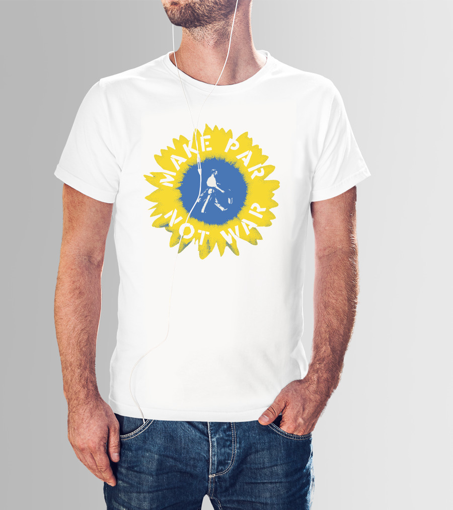 Make Par Not War Sunflower Linksoul Merch Charity T-Shirt