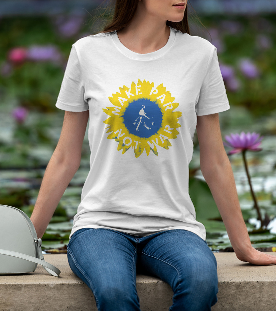 Make Par Not War Sunflower Linksoul Merch Charity T-Shirt