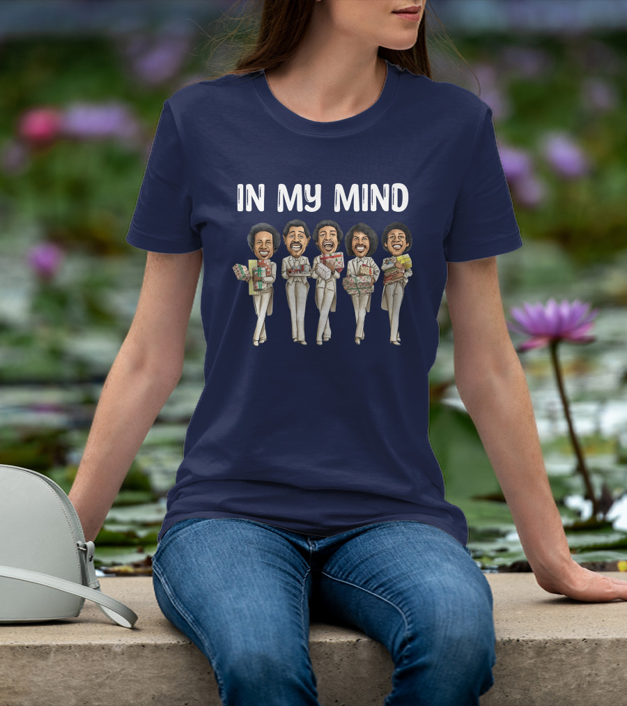 In My Mind Blackest Christmas Theme Holiday Gift Holding Group T-Shirt