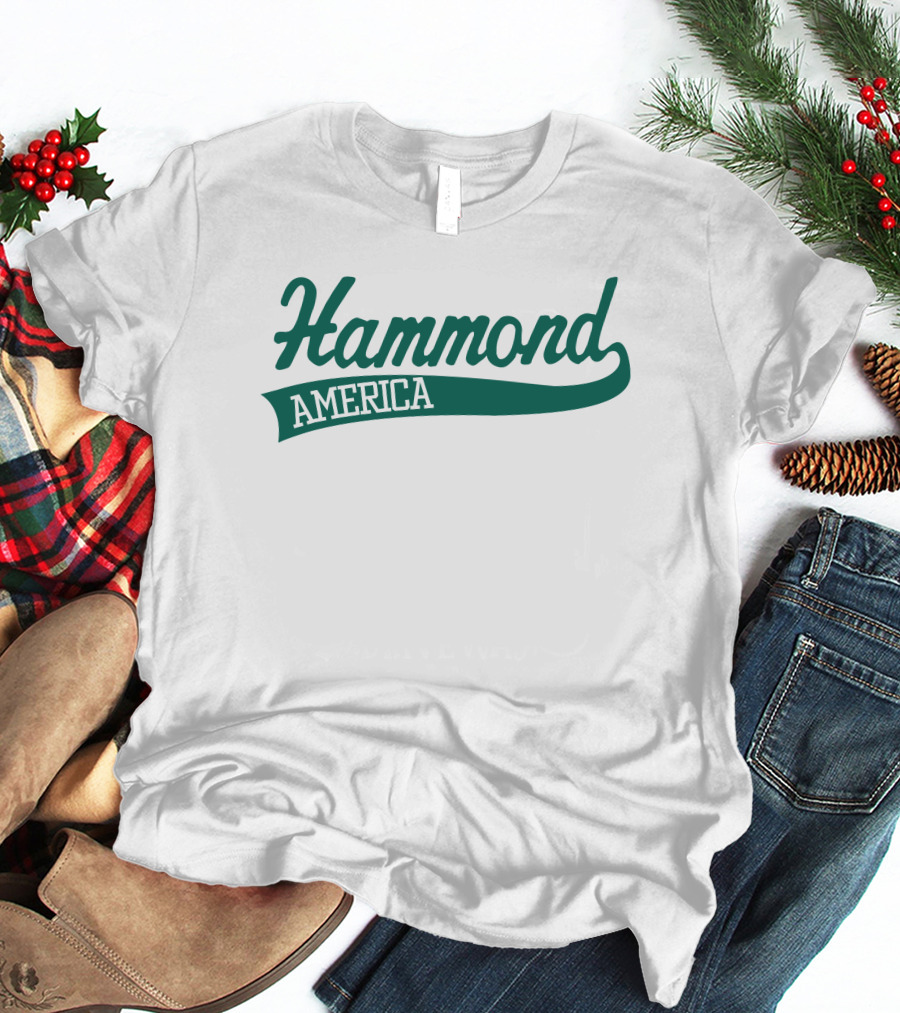 Hammond America Classic Script Baseball T-Shirt