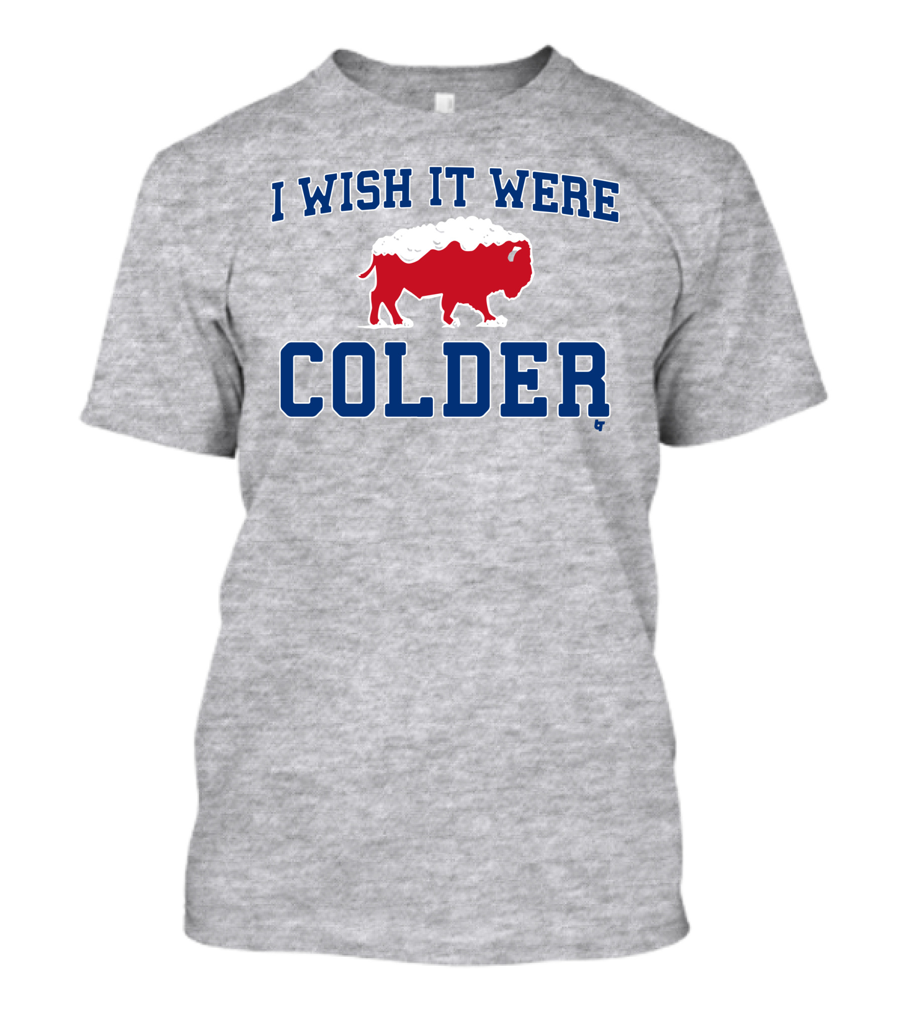 I Wish It Were Colder Buffalo Bills Snowy Bison T-Shirt