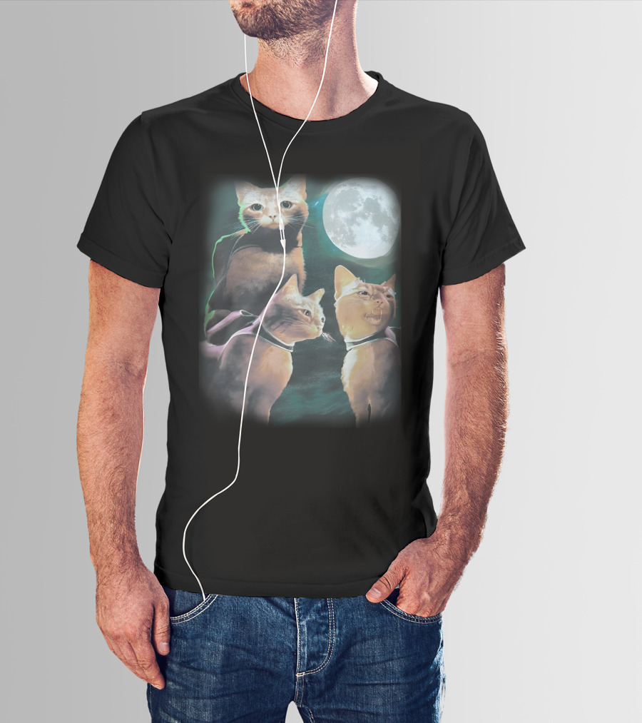 Annapurna Interactive Three Cats Under The Moon T-Shirt