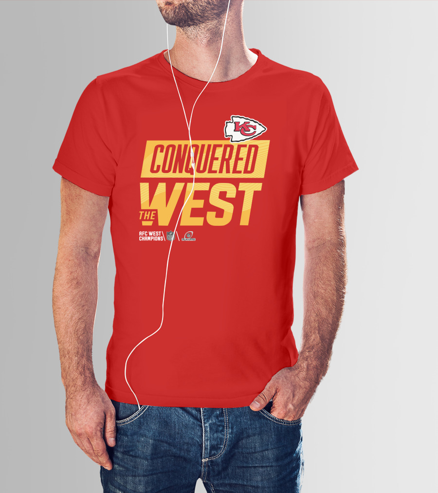 Kansas City Chiefs Conquered The West NFL Playoffs T-Shirt