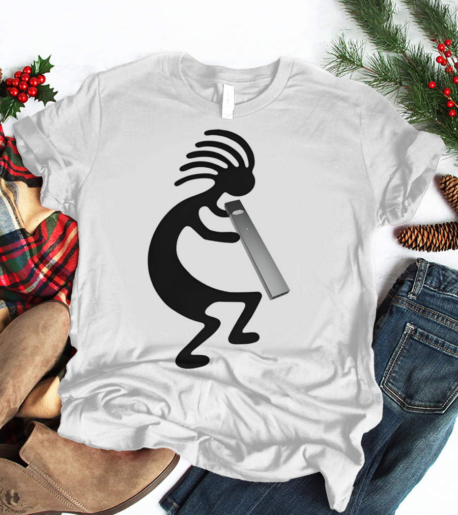 Kokopelli Vaping Man With Modern Device T-Shirt