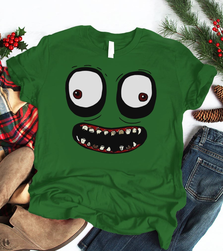 Salad Fingers Creepy Cartoon Eyes And Teeth Merch T-Shirt