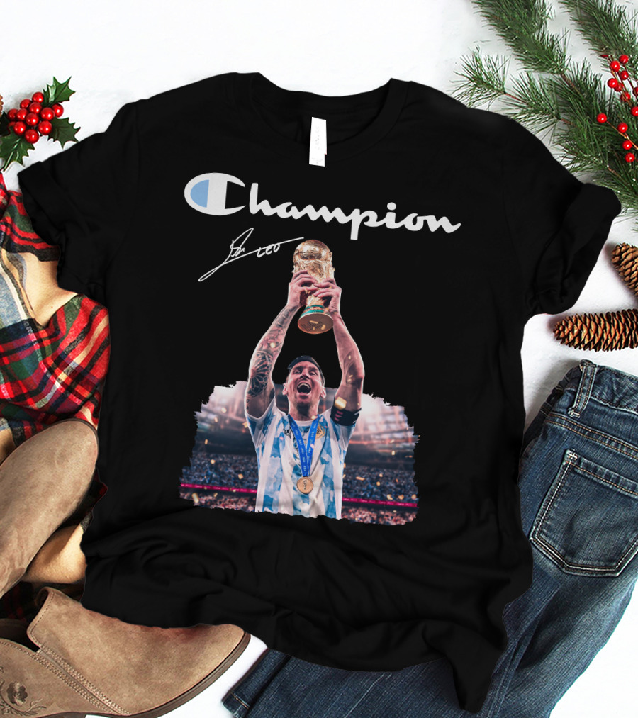 Champion Trophy Celebration Soccer Legend T-Shirt