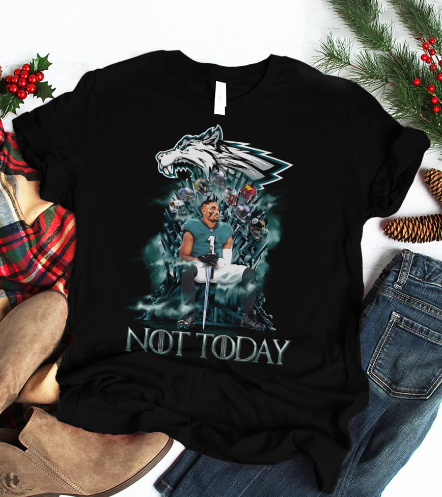 NOT TODAY PHI 33 Game Of Thrones Style Football Thrones T-Shirt