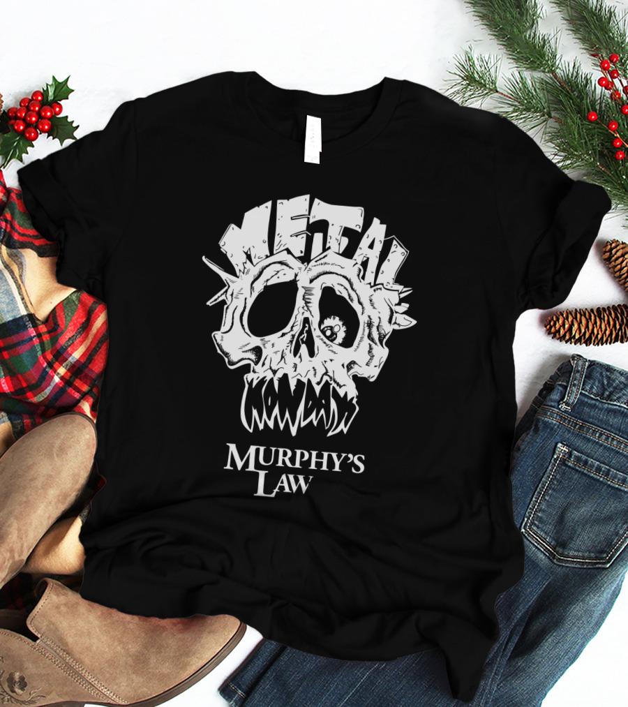 Murphy's Law Metal Mondays Skull Long Branch Jersey Shore T-Shirt