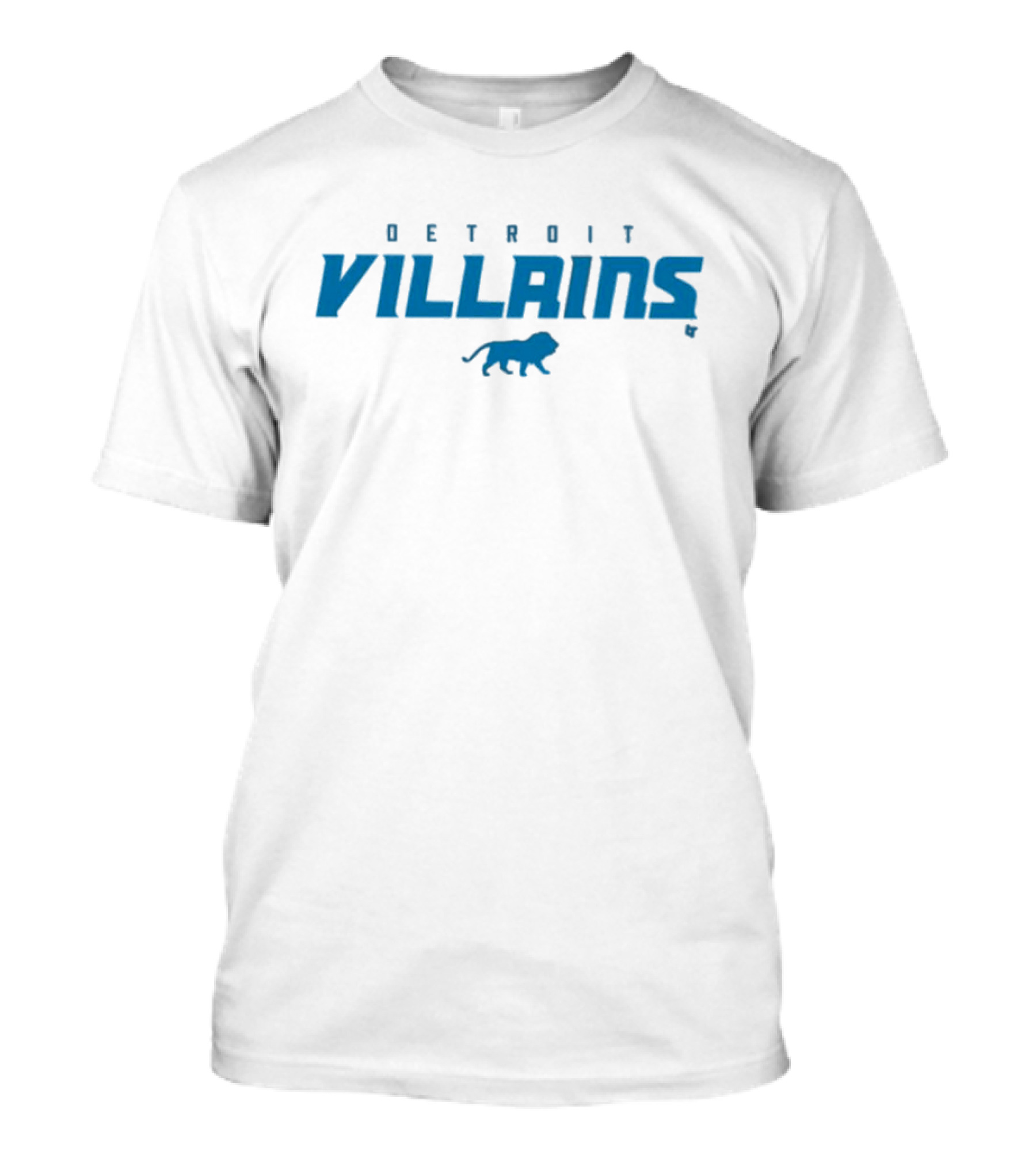DETROIT VILLAINS Blue Lion T-Shirt