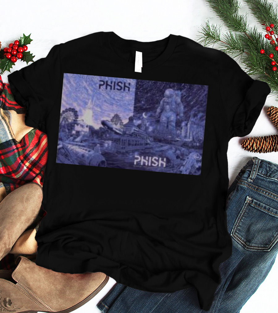 Phish Huntsville Space Astronaut And Carnival Split Scene T-Shirt