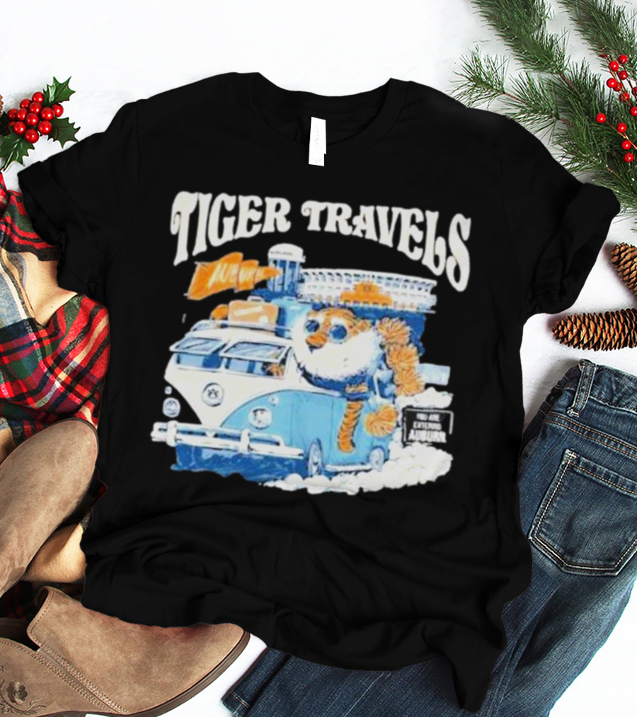 Tiger Travels Auburn Stadium Adventure T-Shirt