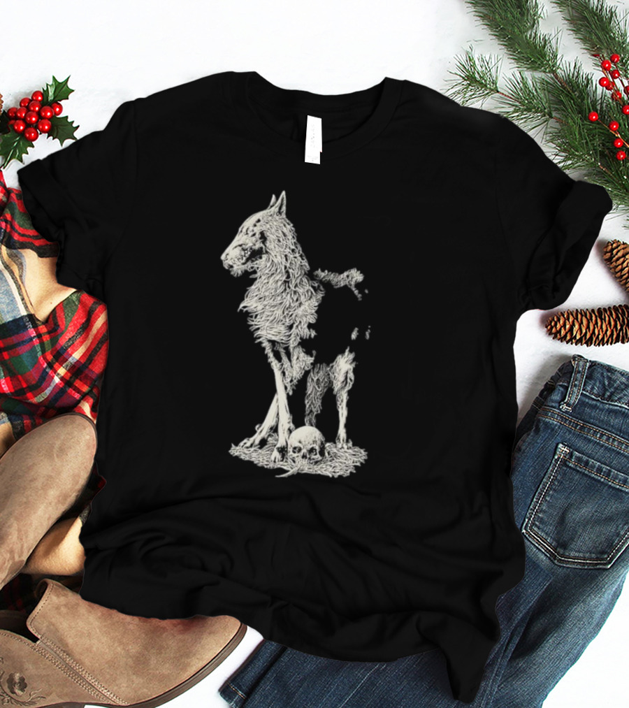 Fajar Allanda Lone Wolf With Skull T-Shirt