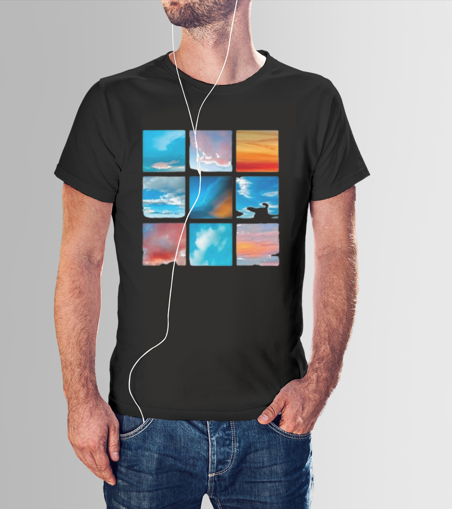 Sunsets And Skies Colorful Sky Panels T-Shirt