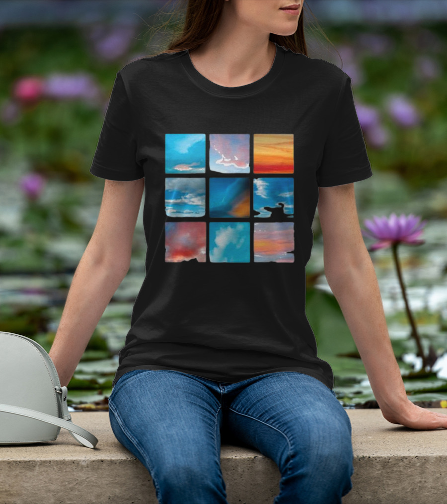 Sunsets And Skies Colorful Sky Panels T-Shirt