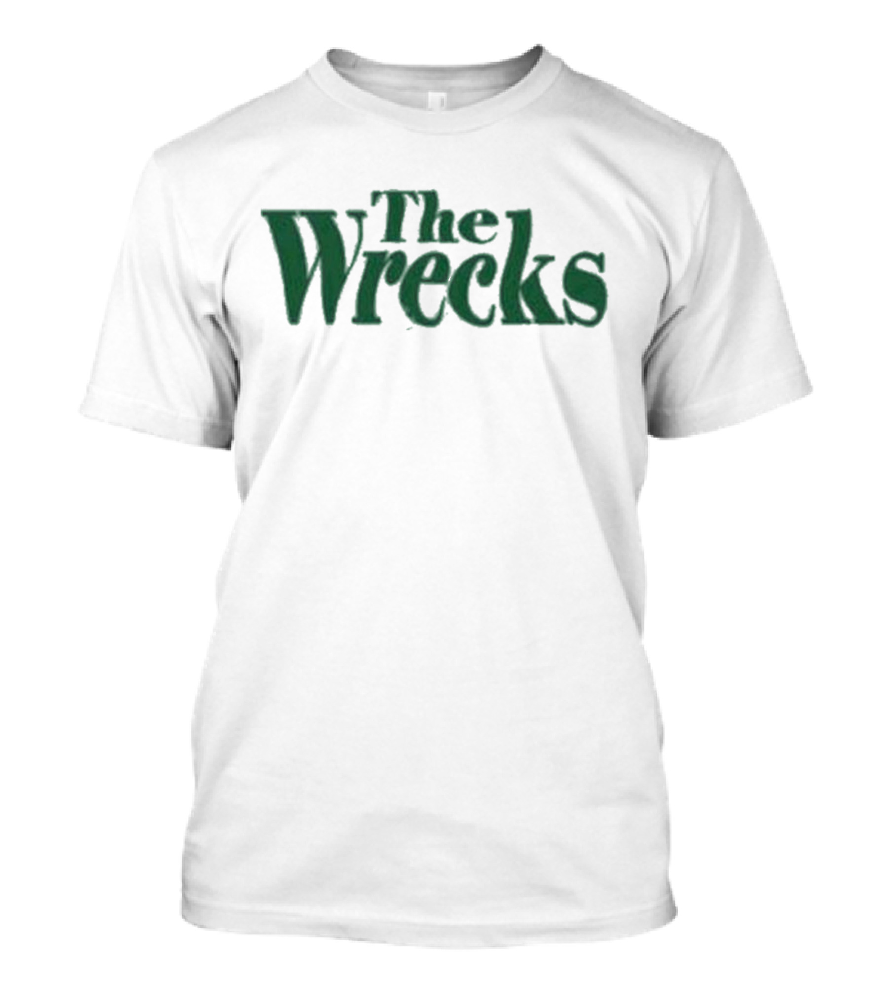 The Wrecks Green Text T-Shirt