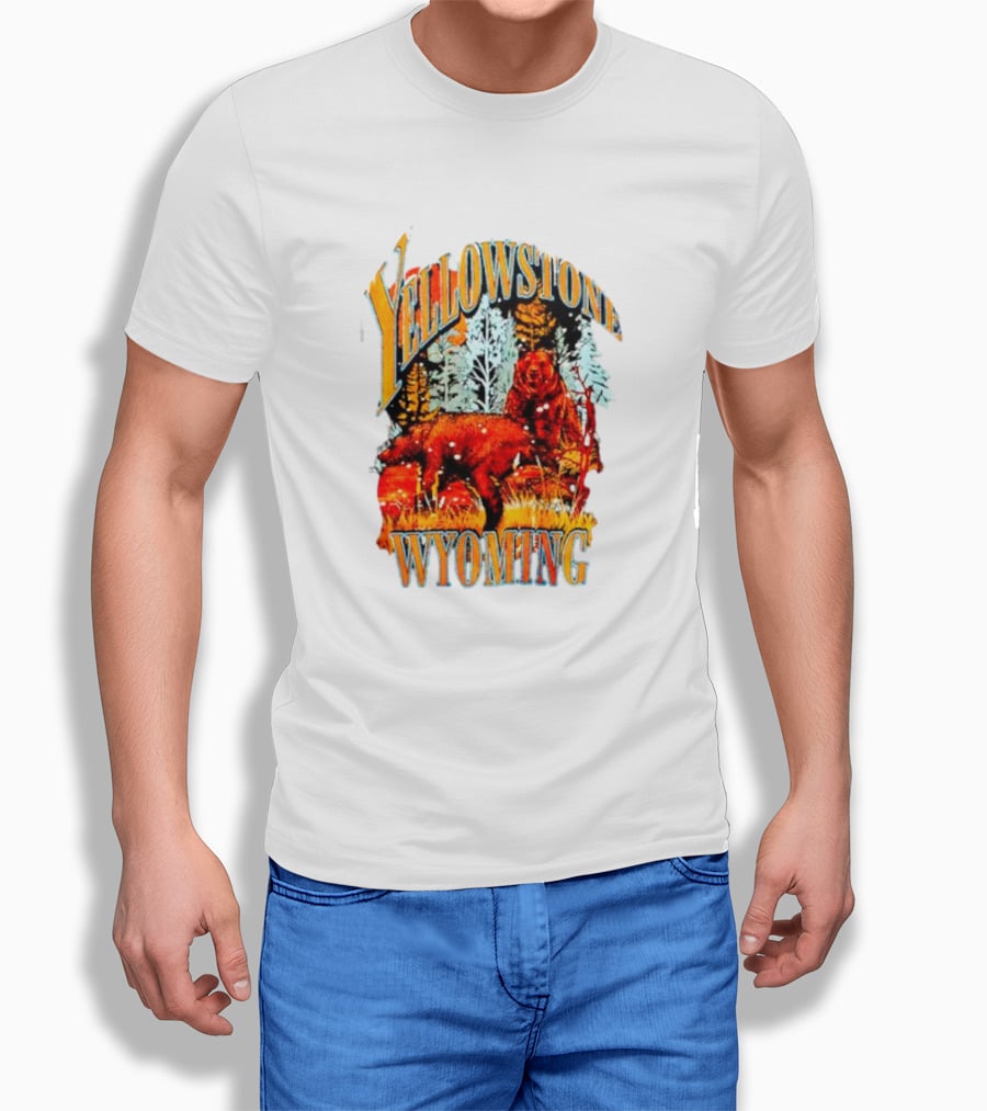 Yellowstone Wyoming Bears Wildlife Scenery T-Shirt