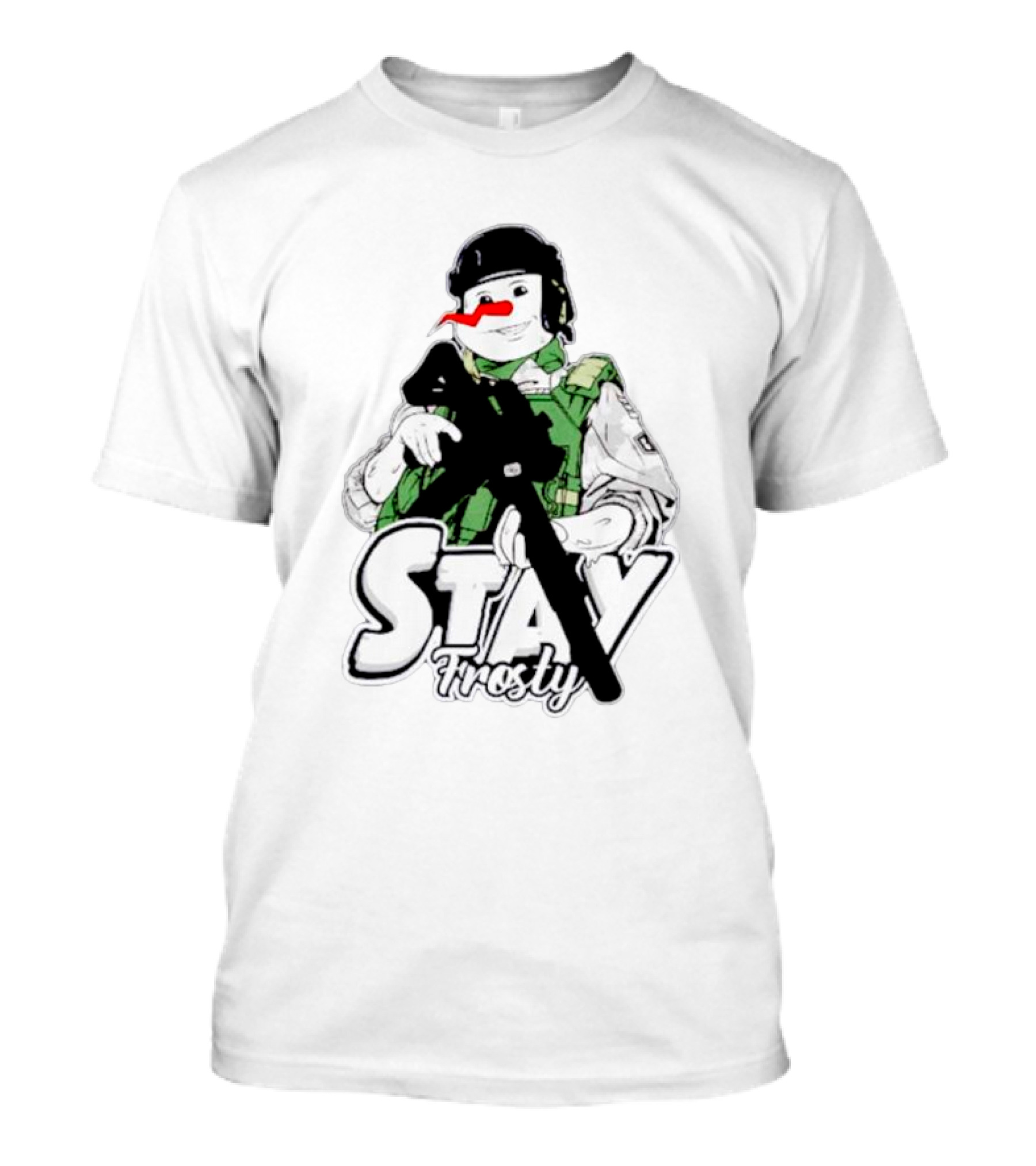 Stay Frosty Snowman Army T-Shirt