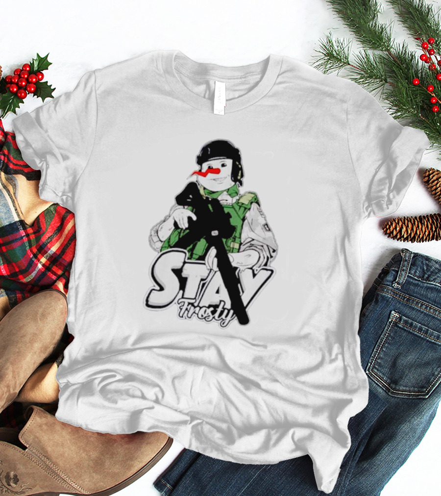 Stay Frosty Snowman Army T-Shirt