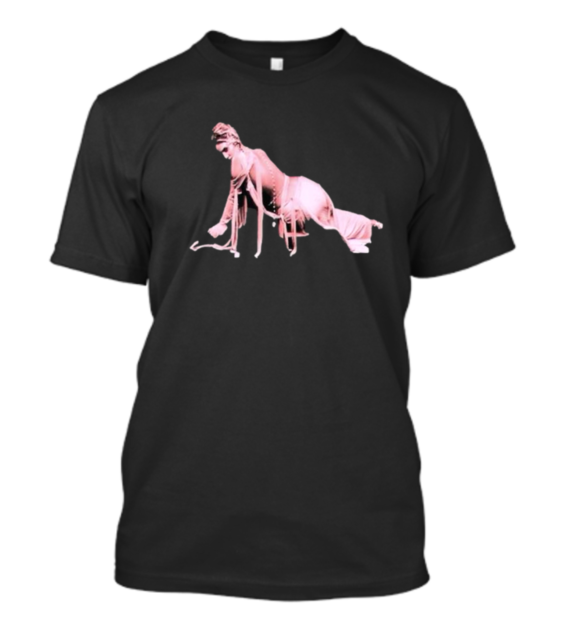 Alina Baraz Elegant Pink Silhouette Pose T-Shirt