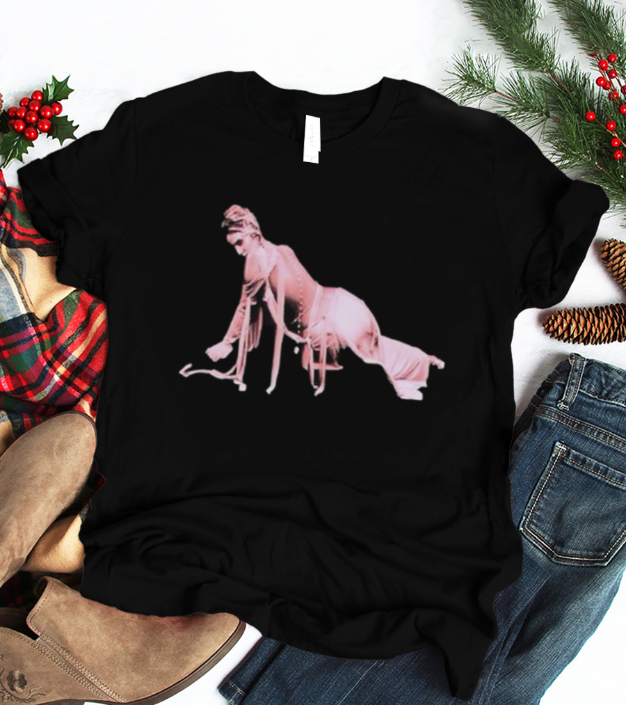 Alina Baraz Elegant Pink Silhouette Pose T-Shirt