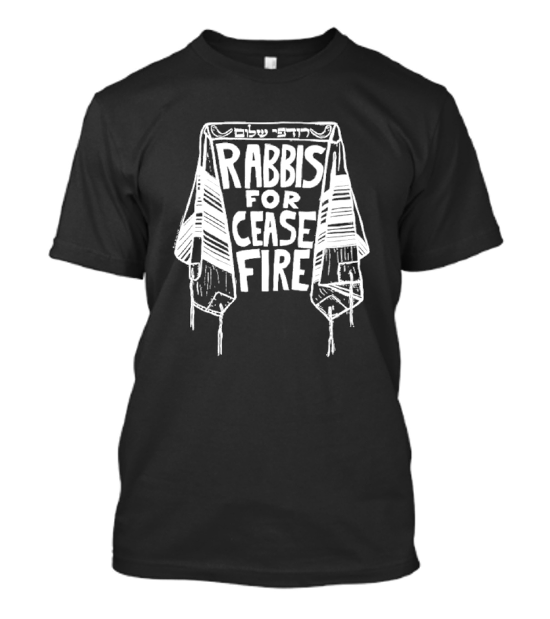 Rabbis For Cease Fire With Tallit Peace T-Shirt