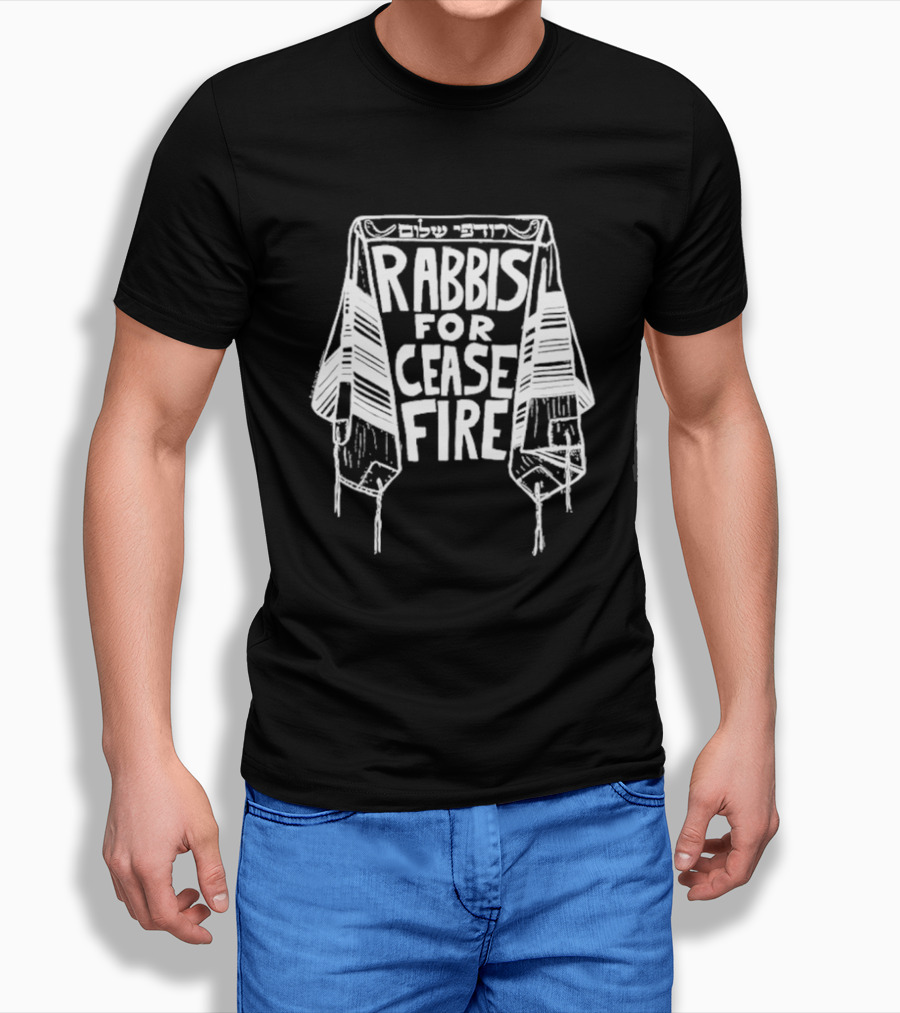 Rabbis For Cease Fire With Tallit Peace T-Shirt