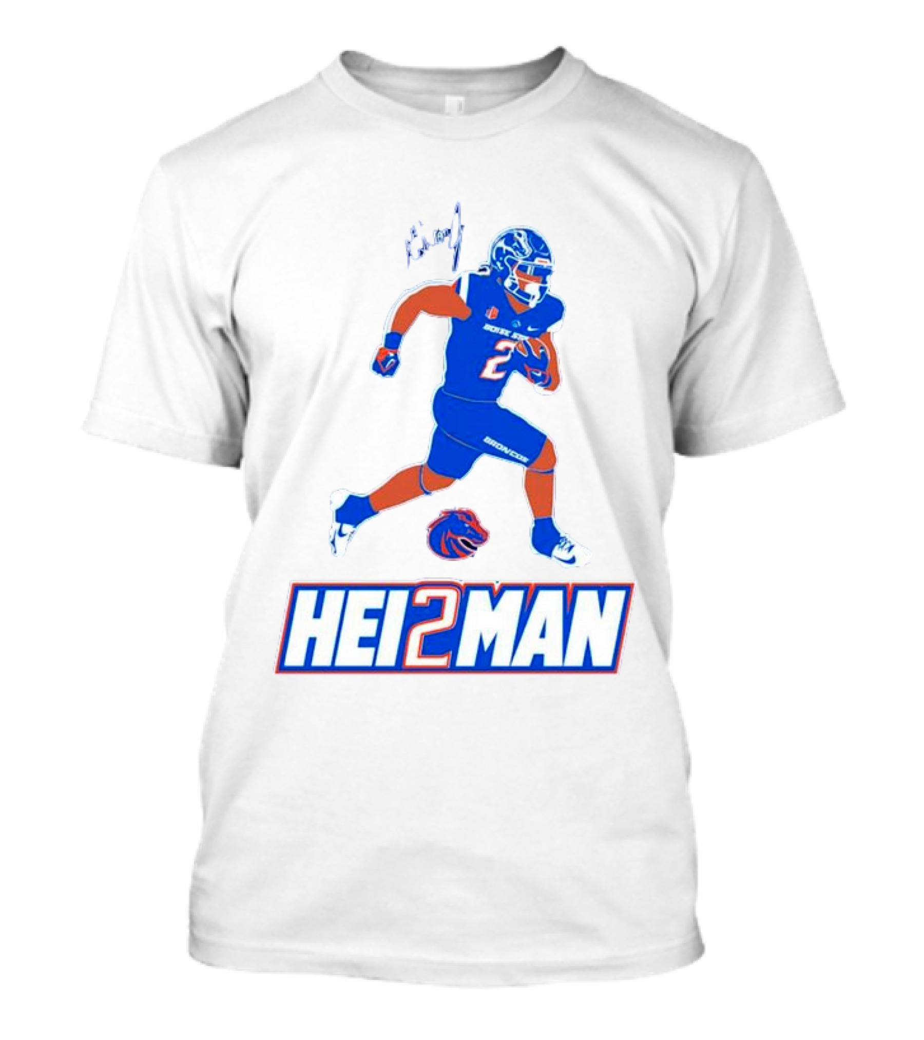 Ashton Jeanty Boise State Broncos Hei2man Football Player T-Shirt