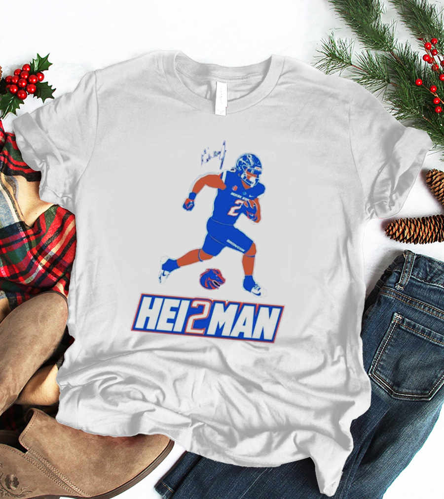 Ashton Jeanty Boise State Broncos Hei2man Football Player T-Shirt