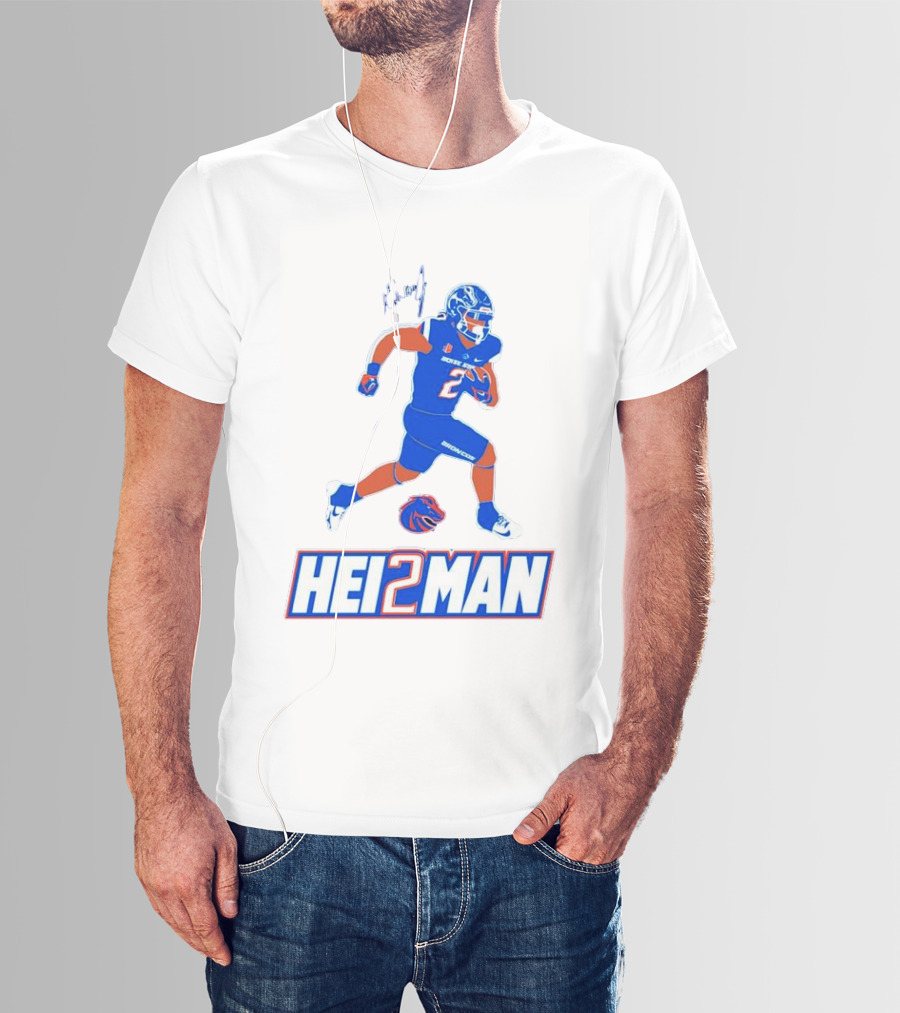 Ashton Jeanty Boise State Broncos Hei2man Football Player T-Shirt