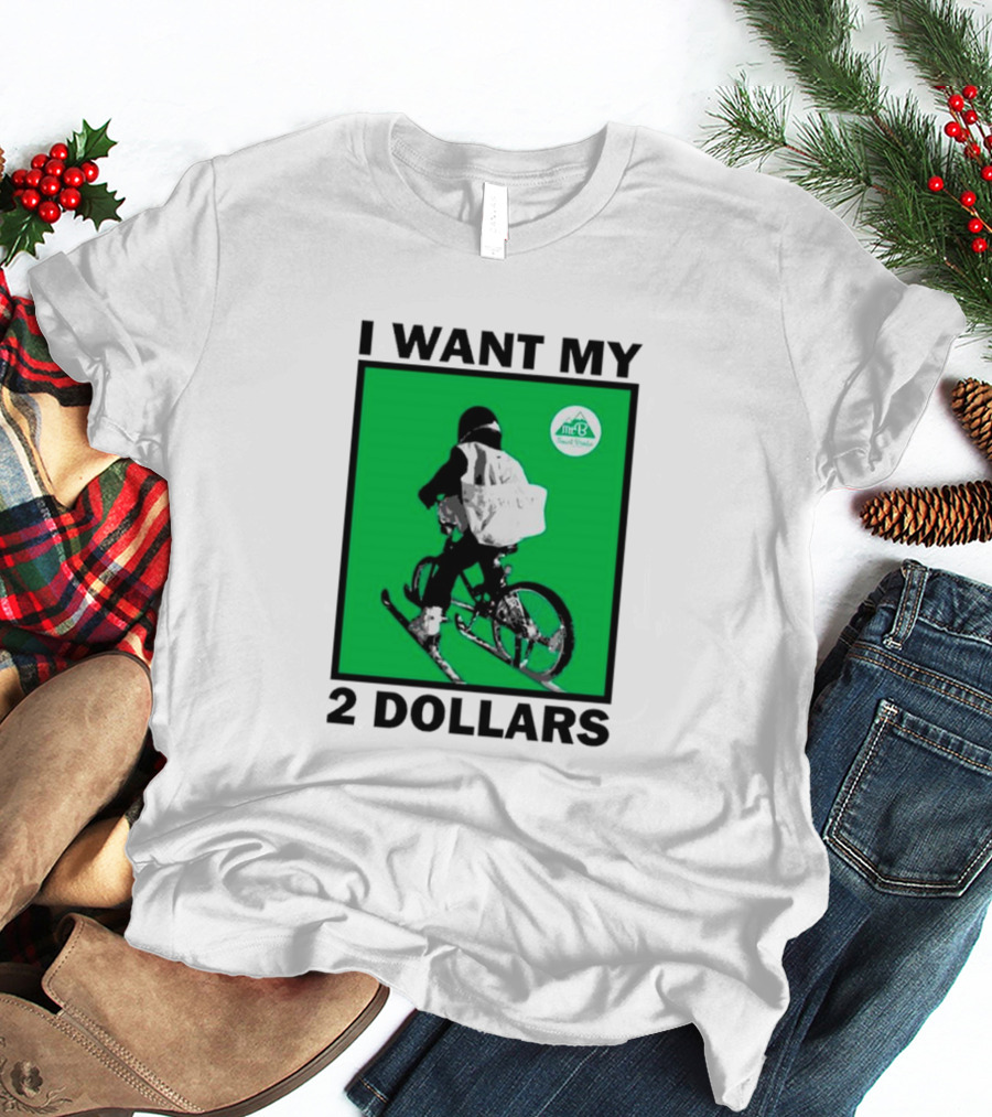 I Want My 2 Dollars Johnny Gasparini Ski Bike T-Shirt