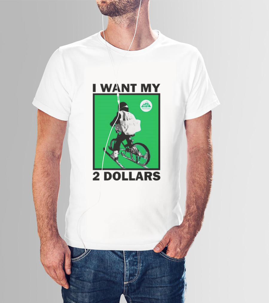 I Want My 2 Dollars Johnny Gasparini Ski Bike T-Shirt