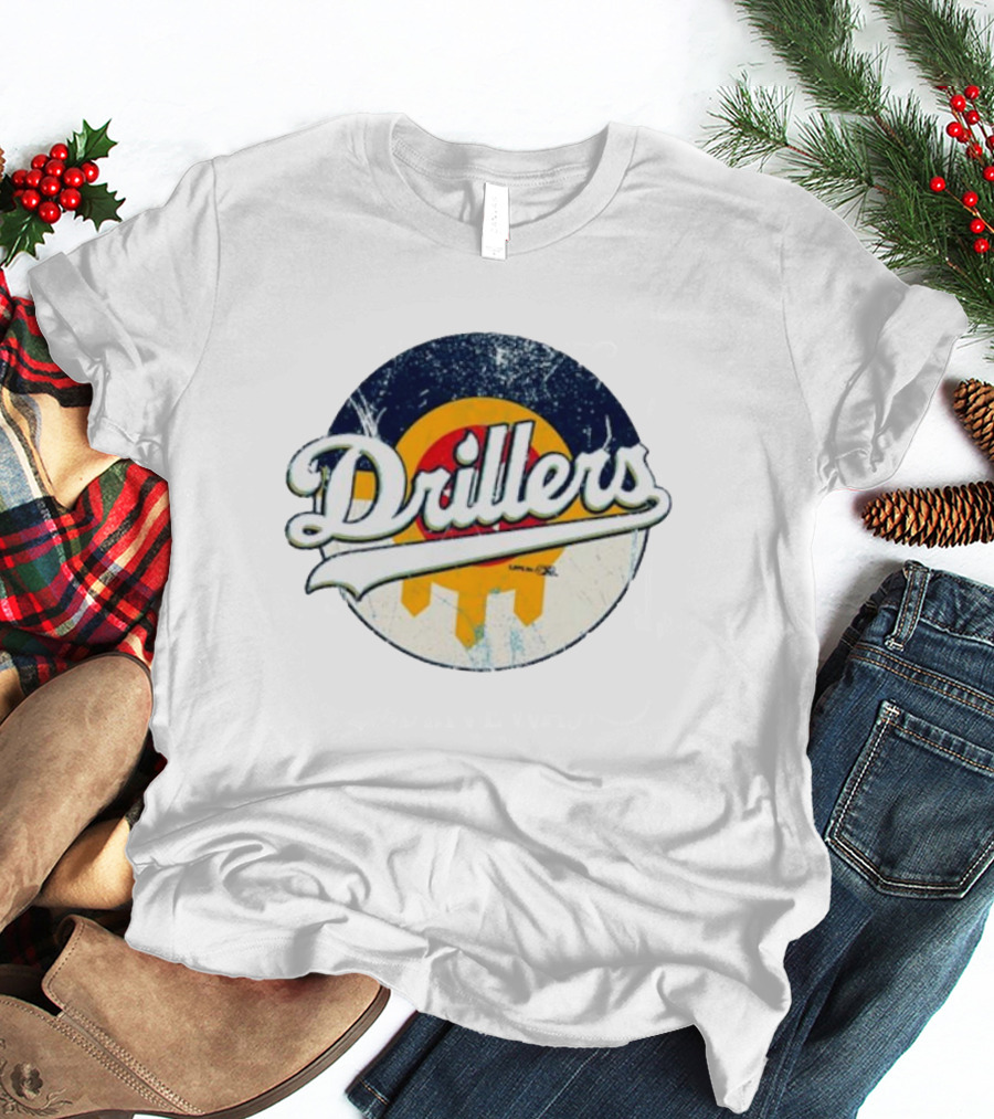Drillers Retro Circle Logo T-Shirt